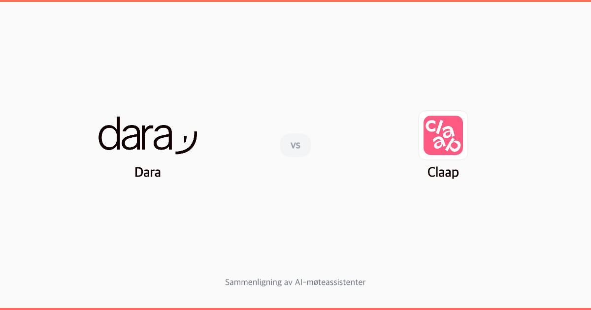 Dara vs Claap: Hvilken AI møteassistent passer for deg?